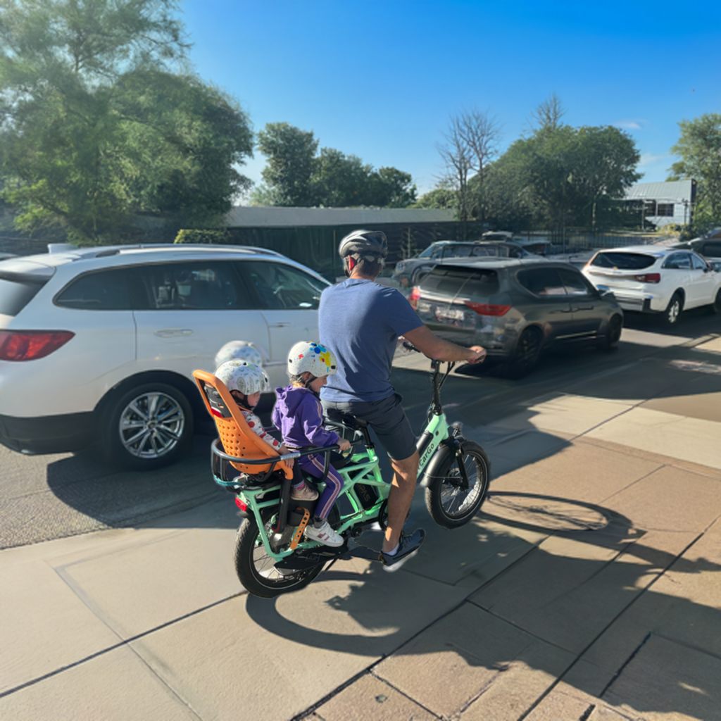Weekly Cargo e-Bike Subscription | Includes kid-friendly accessories + at-home service